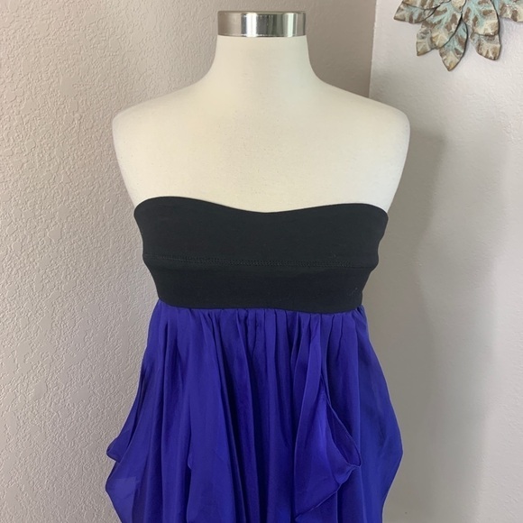 La Rok New With Tags Strapless Chiffon Dress Size Medium - Picture 5 of 15